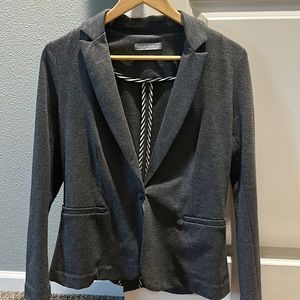 Grey Cotton Blazer